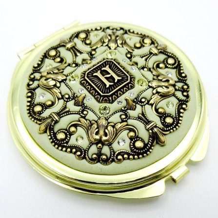 Inchoo Bijoux Holiday Gifts Mom Crystal Filigree Pocket Mirror