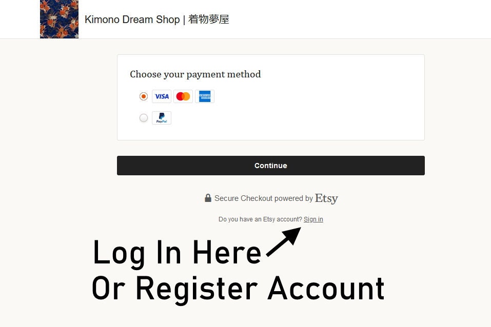 Log in or register an account by clicking Sign In at the bottom.