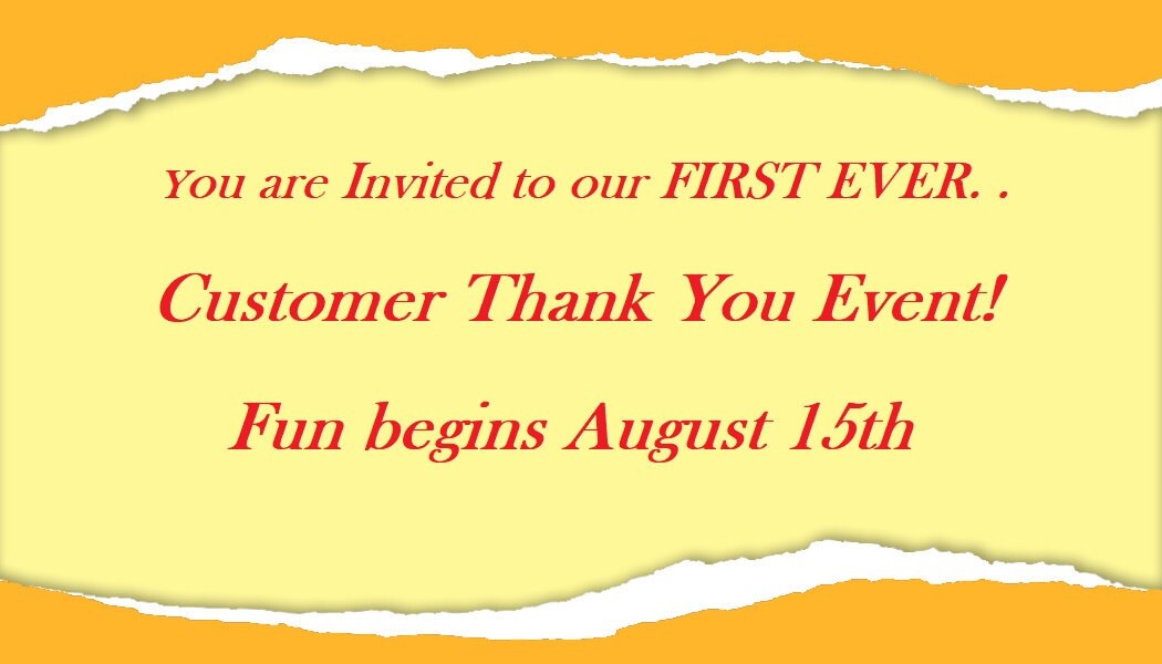 GiftsandHomeDecorUS Customer Thank You Event
