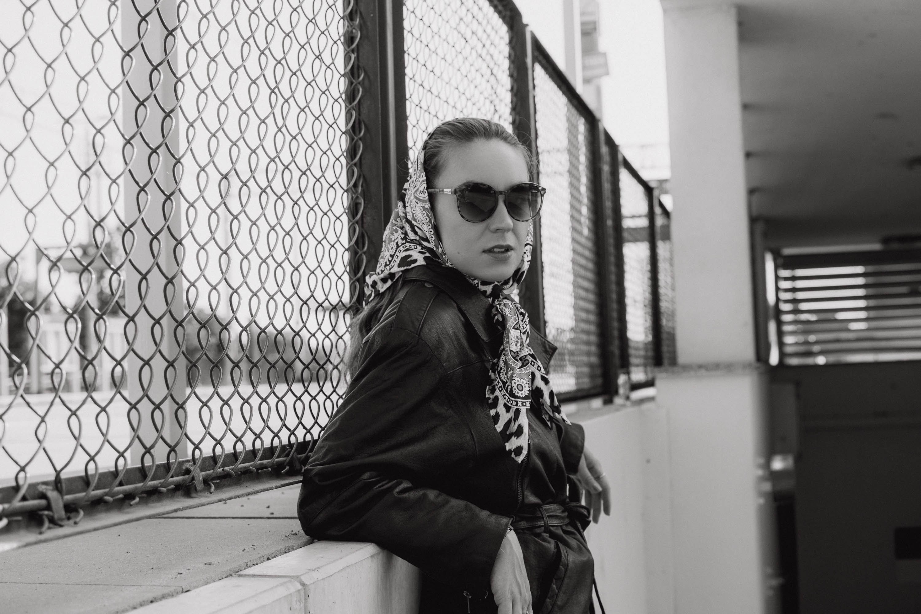 vintage leather jacket