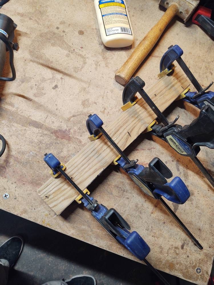 Gluing the billet back together after carving the core grooves