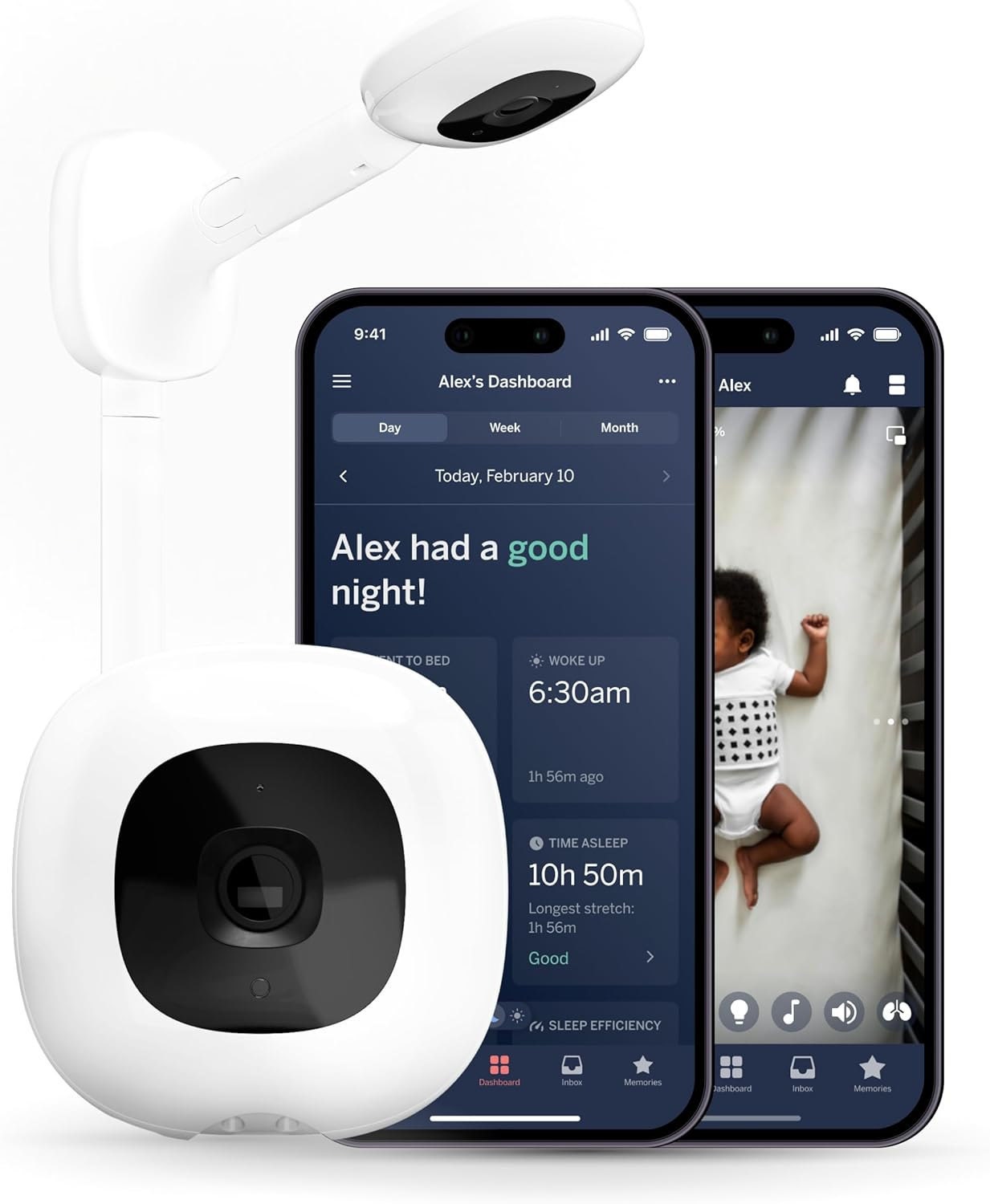 Nanit Pro Smart Baby Monitor and Wall Mount