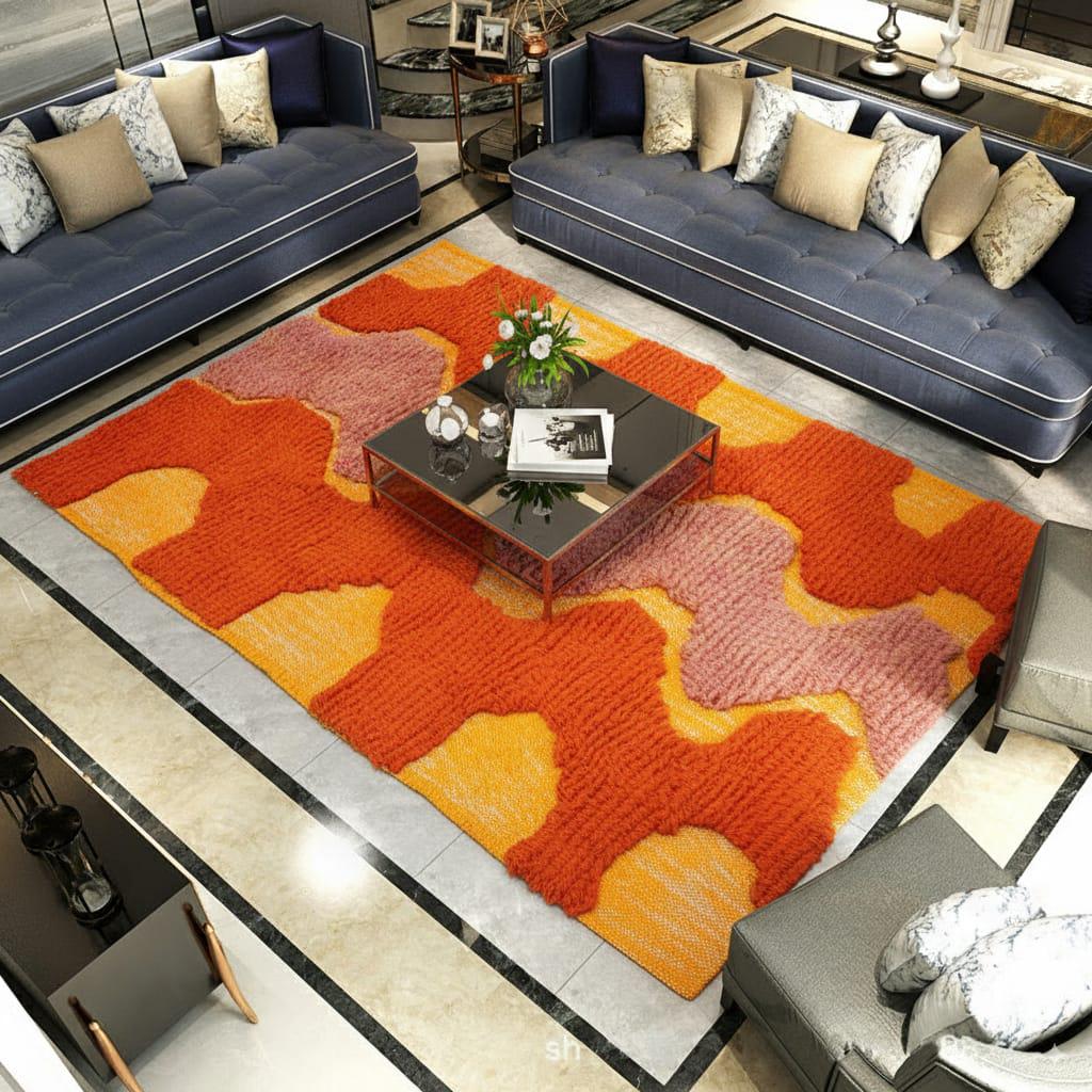 Handmade Moroccan rugs displayed in vibrant outdoor walls, cozy living room décor, and traditional weaving process by Moroccan artisans, showcasing why Moroccan rugs are the best choice for floor decoration.