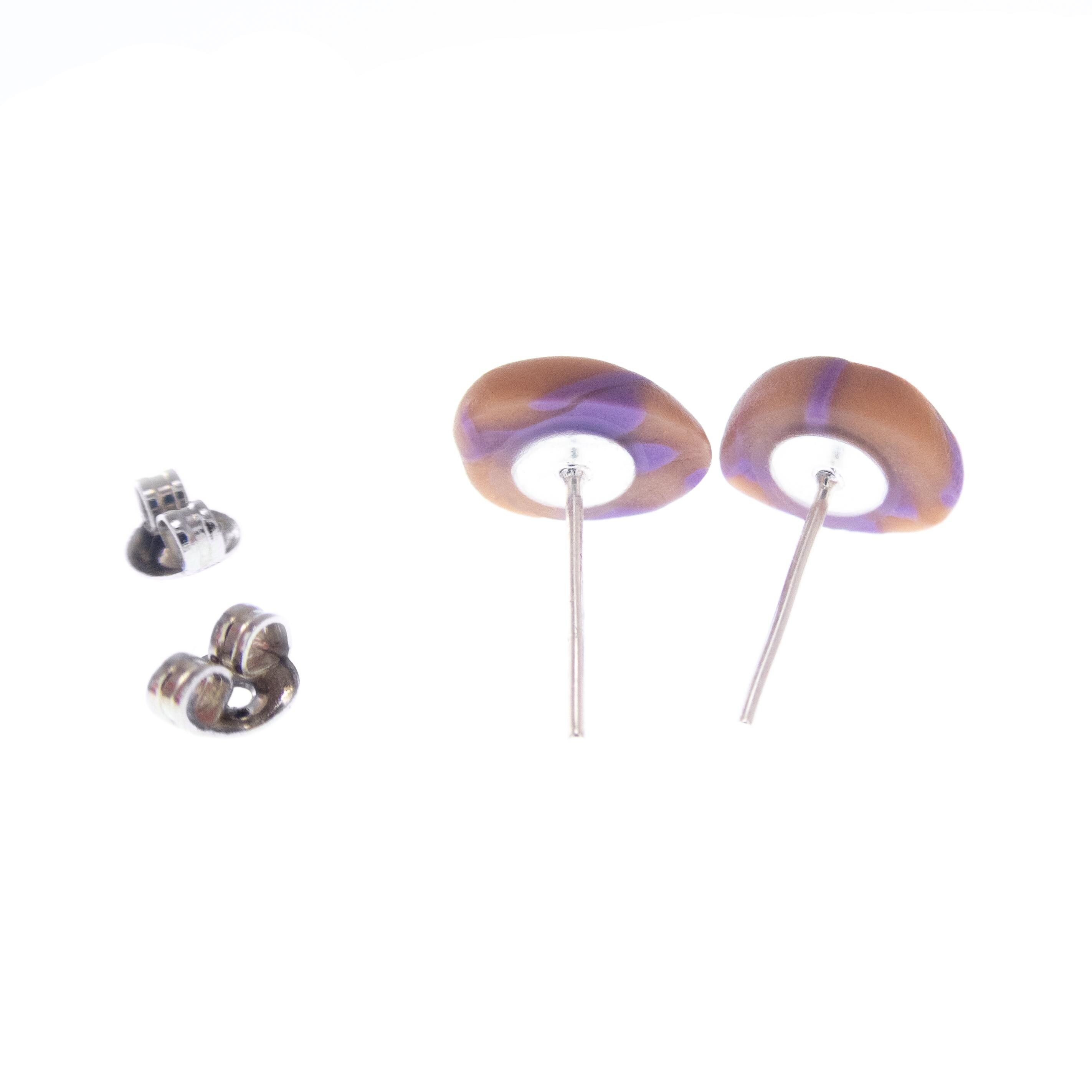 Handmade crimp hold earrings for women and men who love rock climbing and bouldering