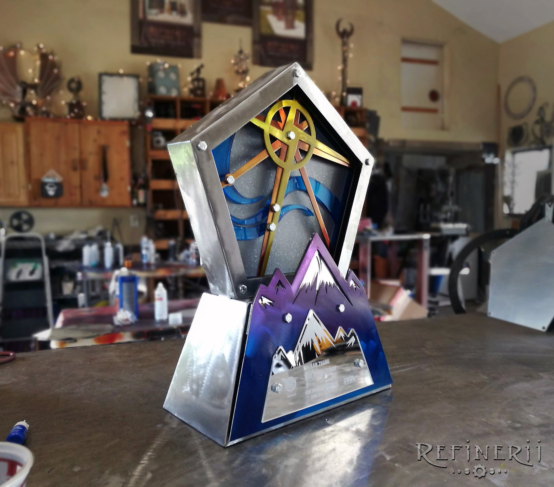 custom metal trophy award adventure