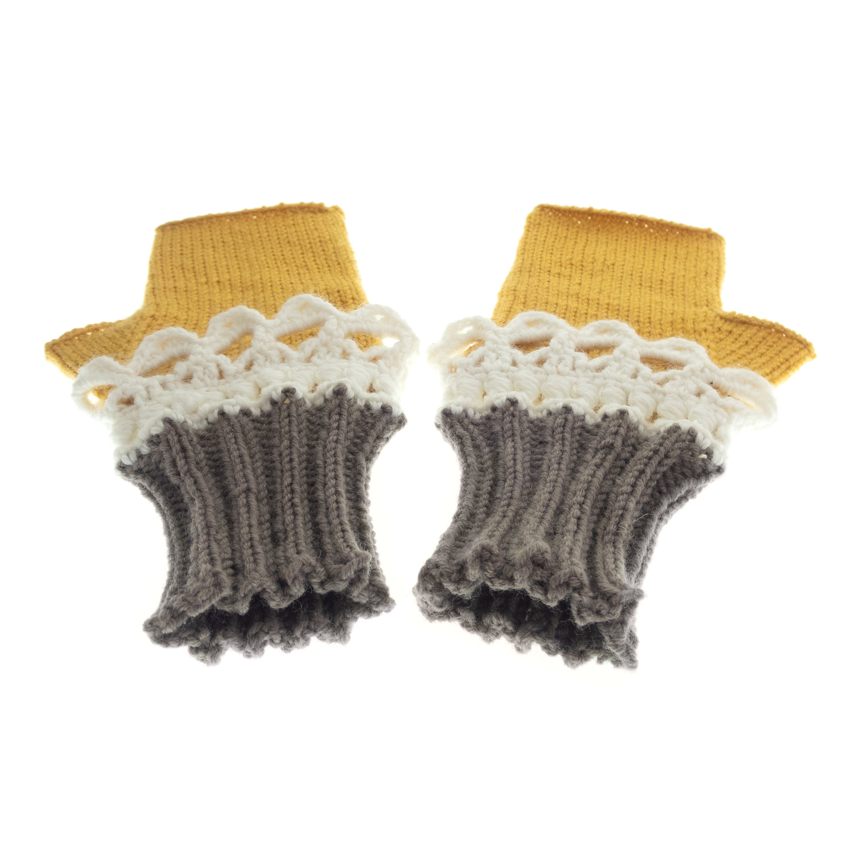 Ladies Cashmere Gloves, Knit Fingerless