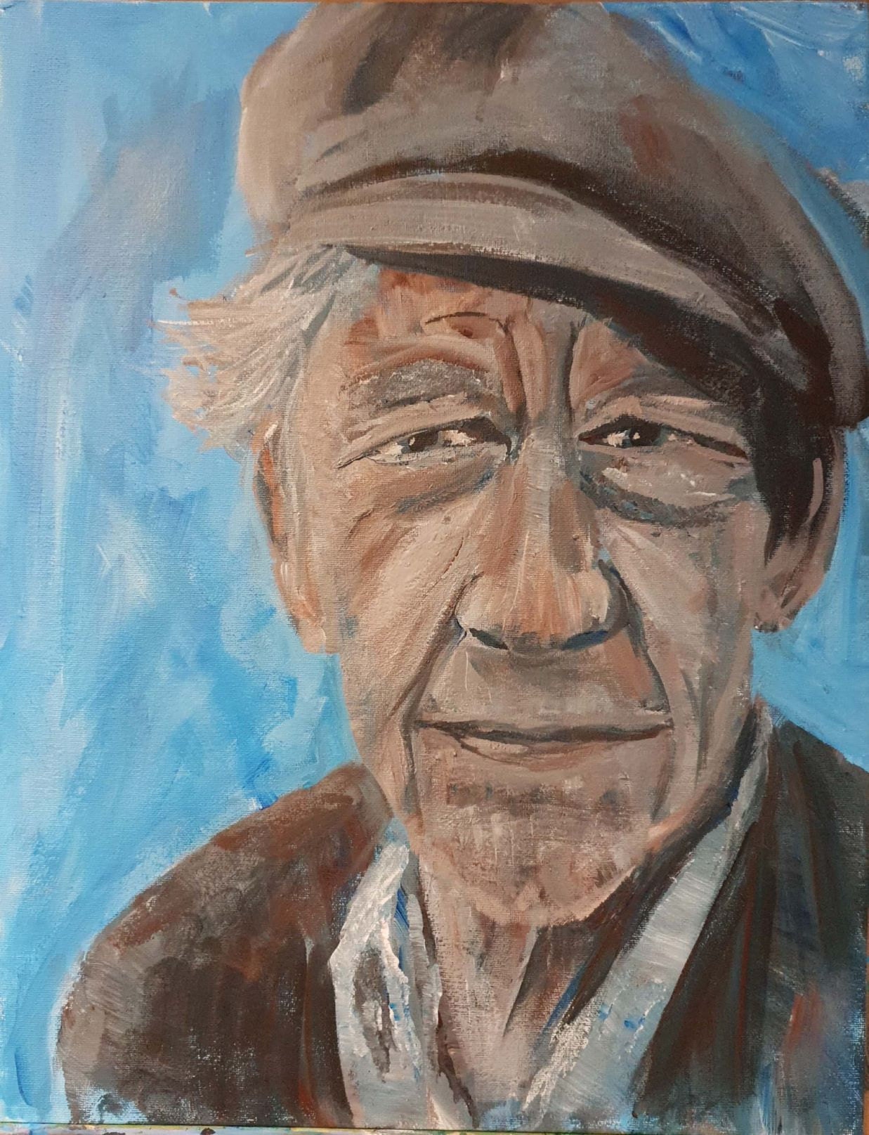 The lovely Sir Ian McKellan (Acrylic on canvas board)