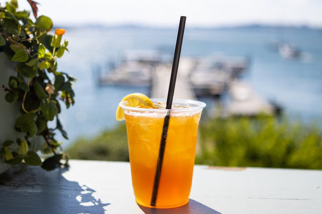 Cocktail at Jones Landing Peaks Island Portland Maine