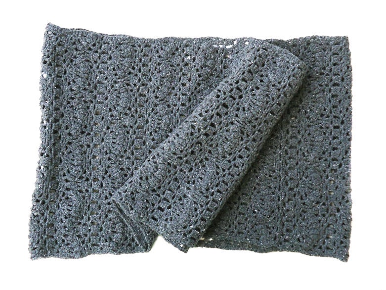 Scarf Knitted for Women grey circle scarf infinity