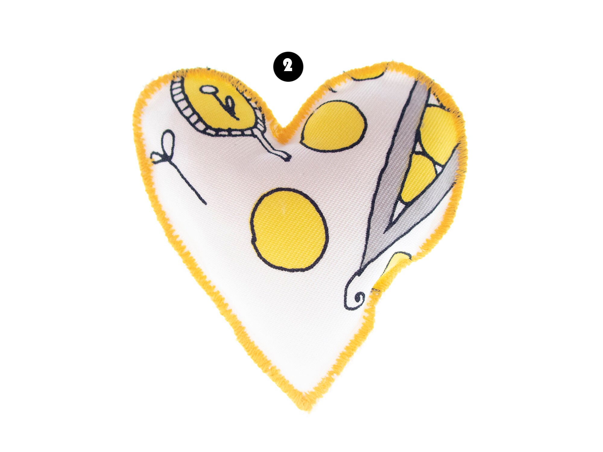 handmade fabric heart ornament, fabric heart decoration