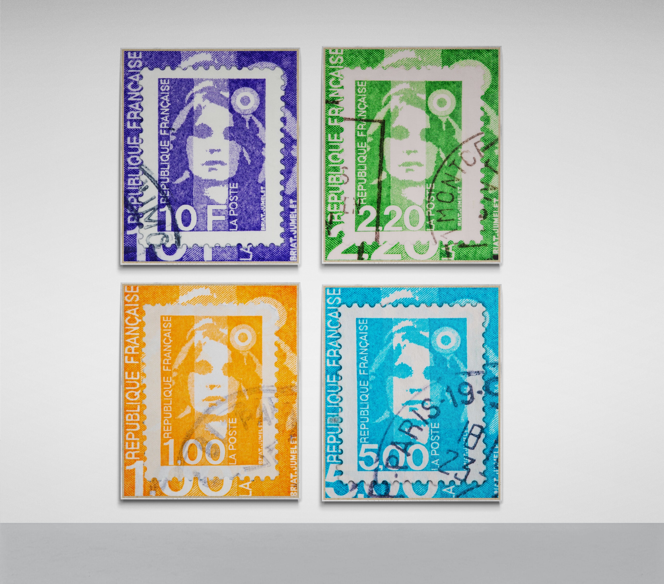 France Stamp Collection artwork fine art prints- marianne