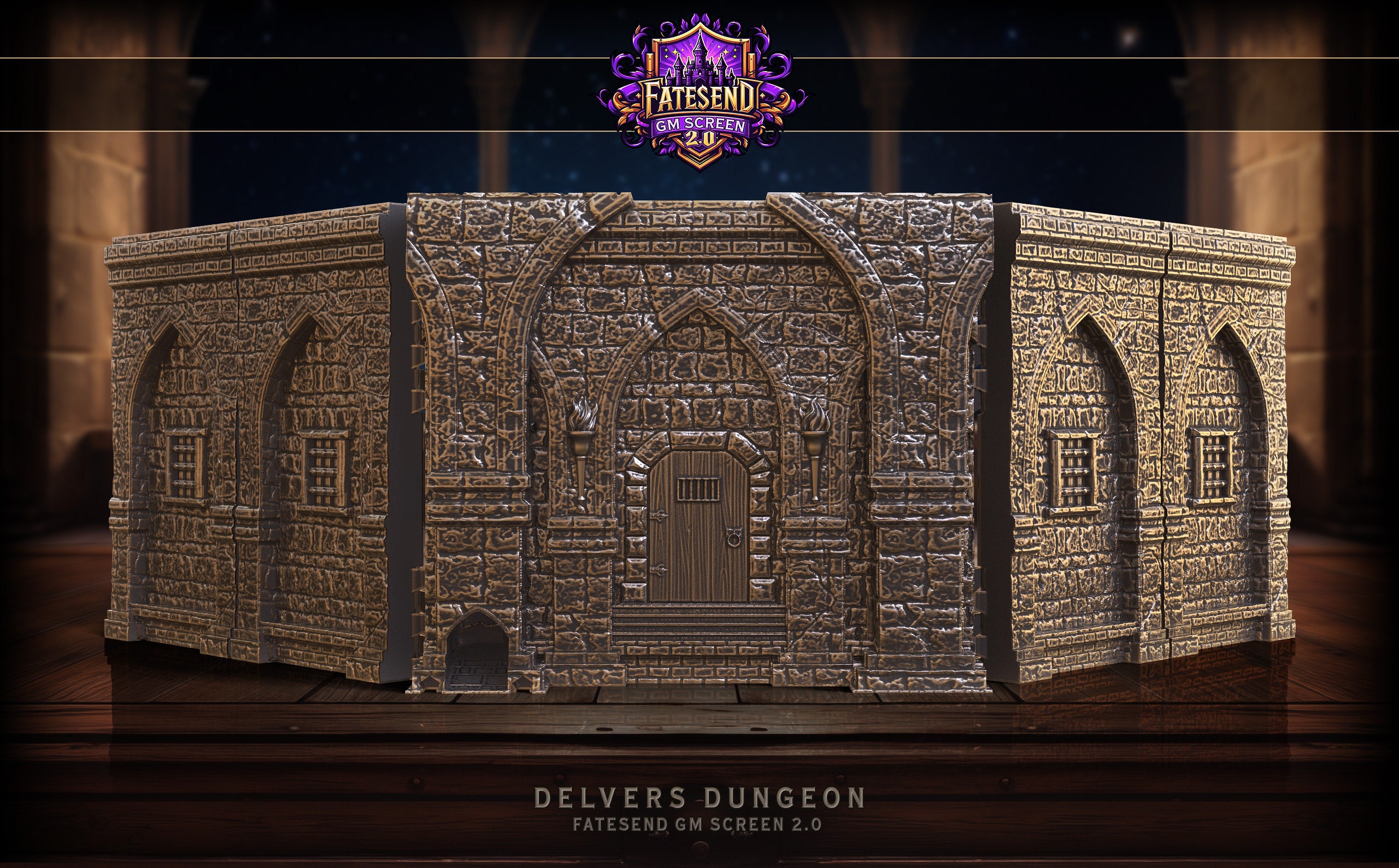 Delvers Dungeon GM screen