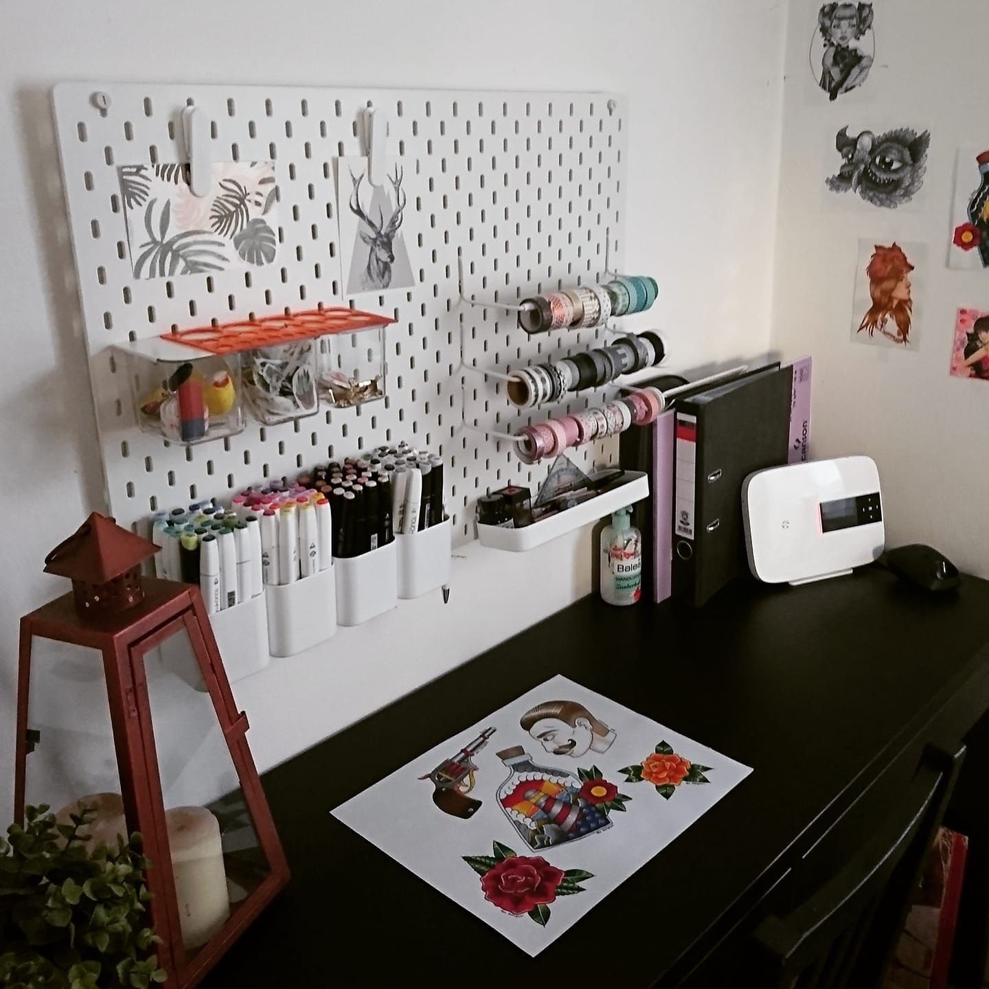A kitchen with a table in a room