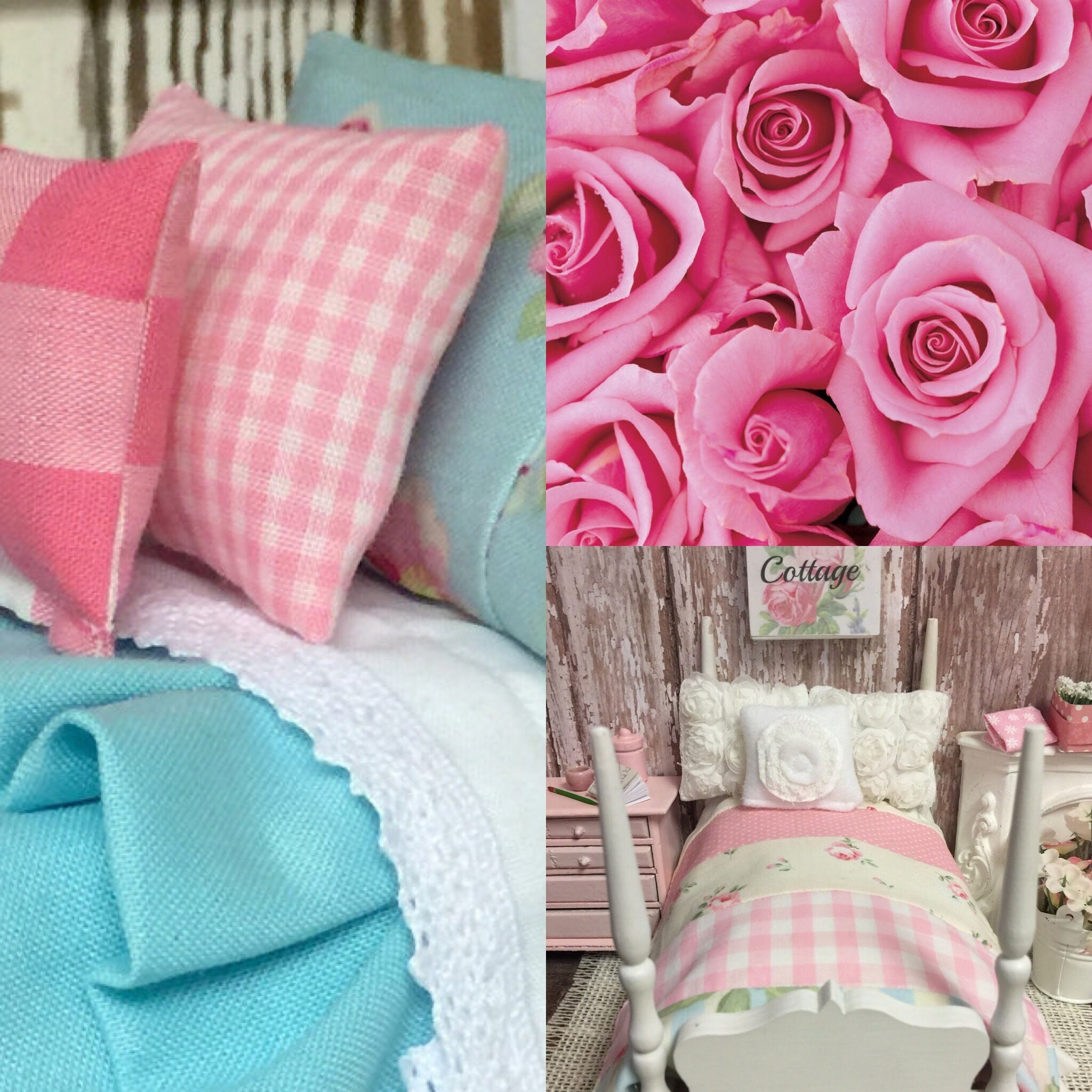 White sheets folded back over a pretty comforter!