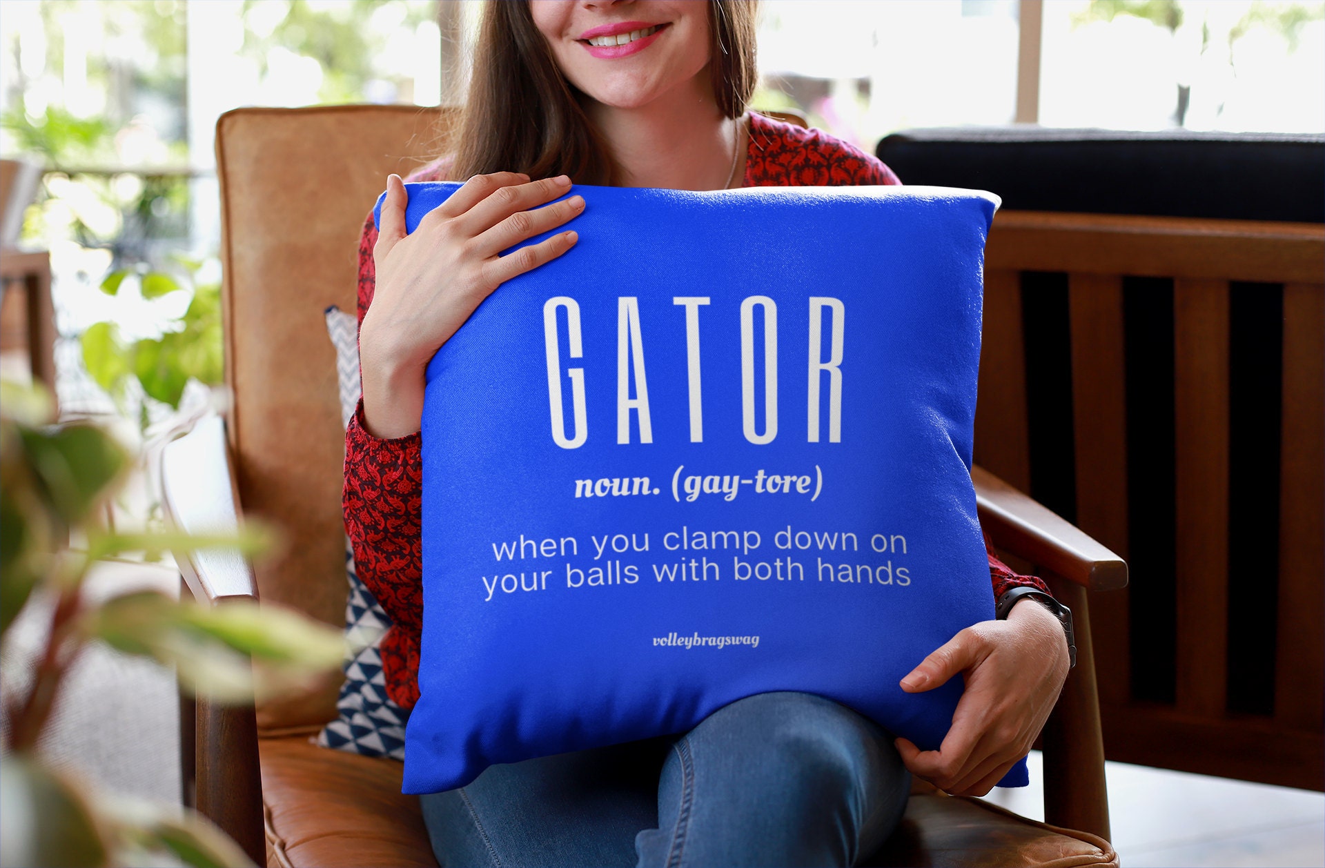 gator - when you clamp down on your balls with both hands volleyball shirt. April Chapple, Launches a Hilarious Volleyball T-shirt Line With Fun Tongue-in-Cheek Designs sure to make players and enthusiasts laugh available on Etsy and Amazon in time for Cyber Monday and Christmas. The gator dig is used by advanced beach players who will hold the heels of their hands together to form the shape of an alligators mouth to dig a hard driven hit back up into the air for their partner to make a play with.