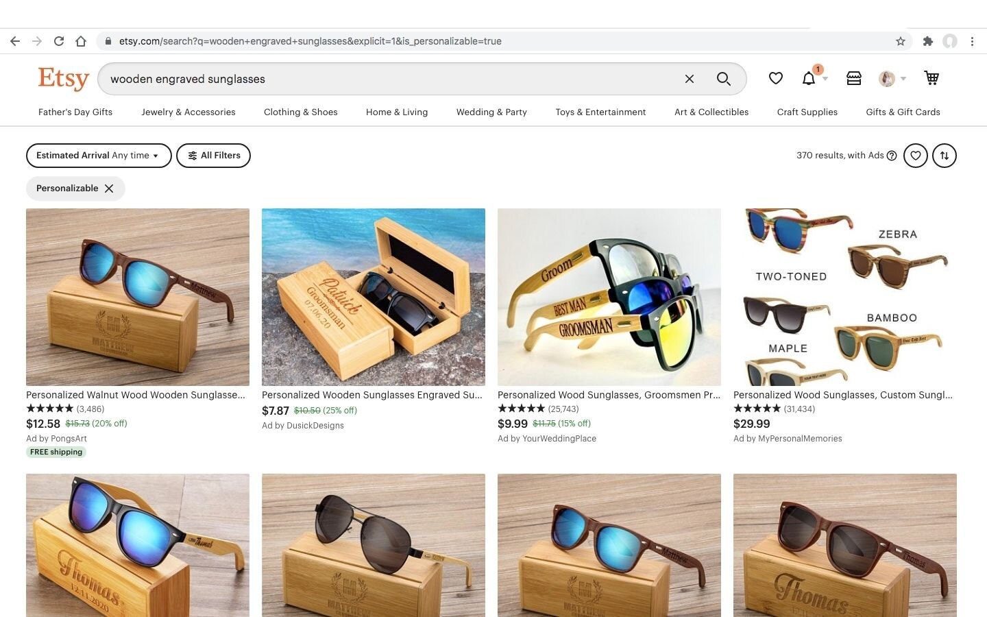 Etsy Search