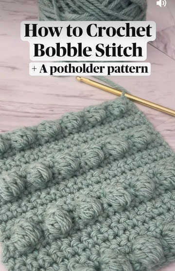 How to Crochet Bobble Stitch