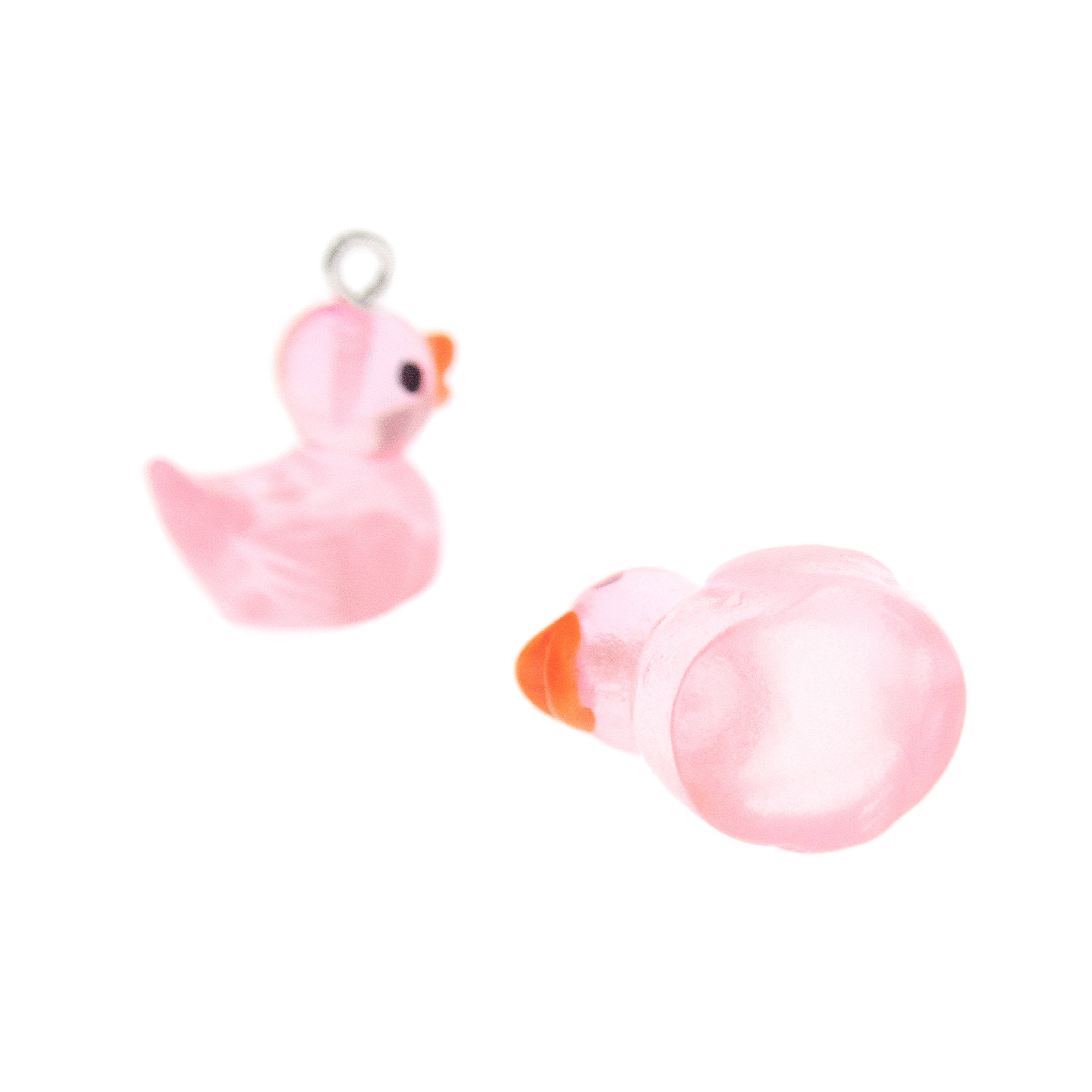 Pink Duckie Earrings. Rubber Duck Programming