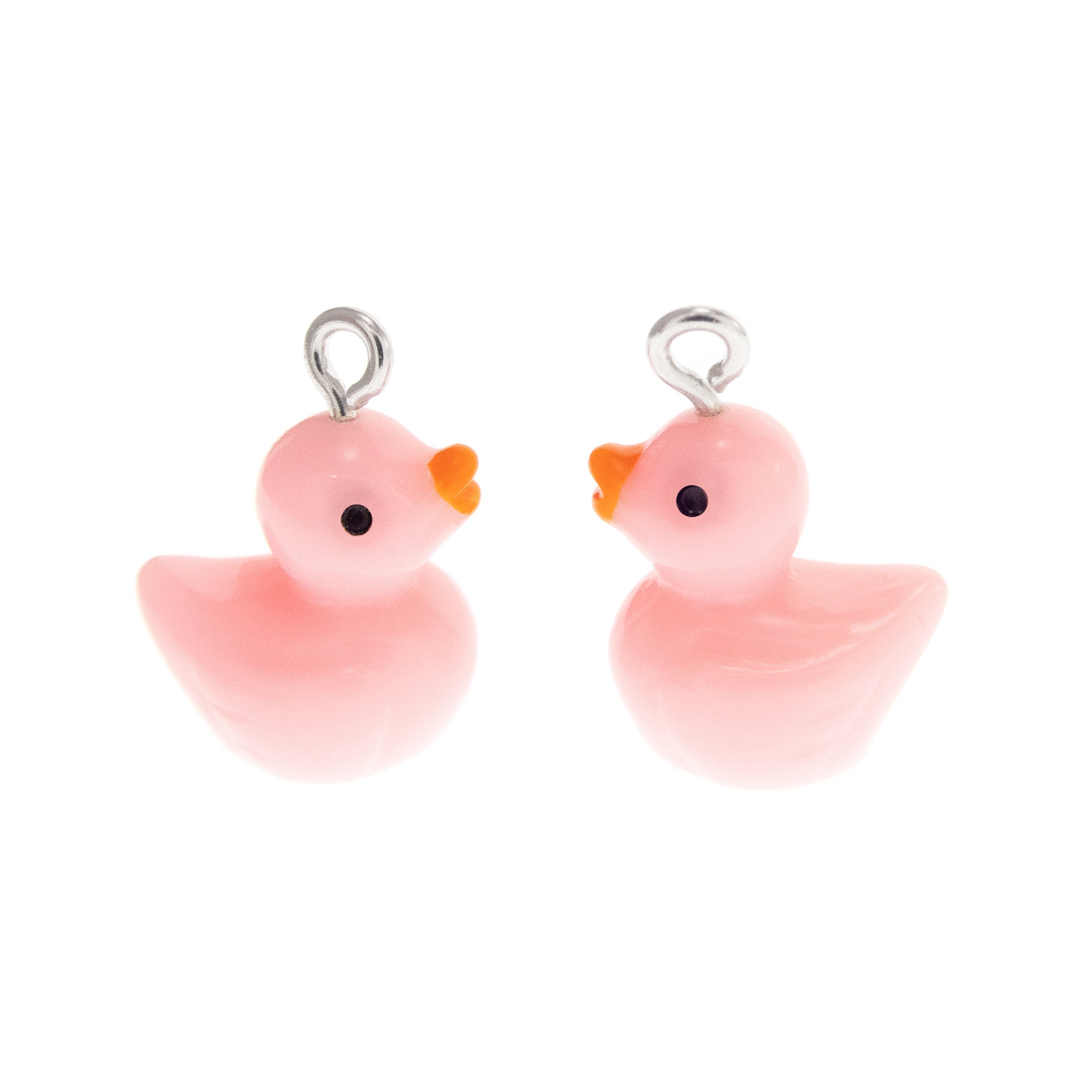 Duckling Earrings Duck Debugging, Pink