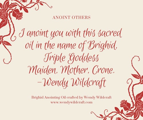 Anoint Others with Brighid Anointing Oil