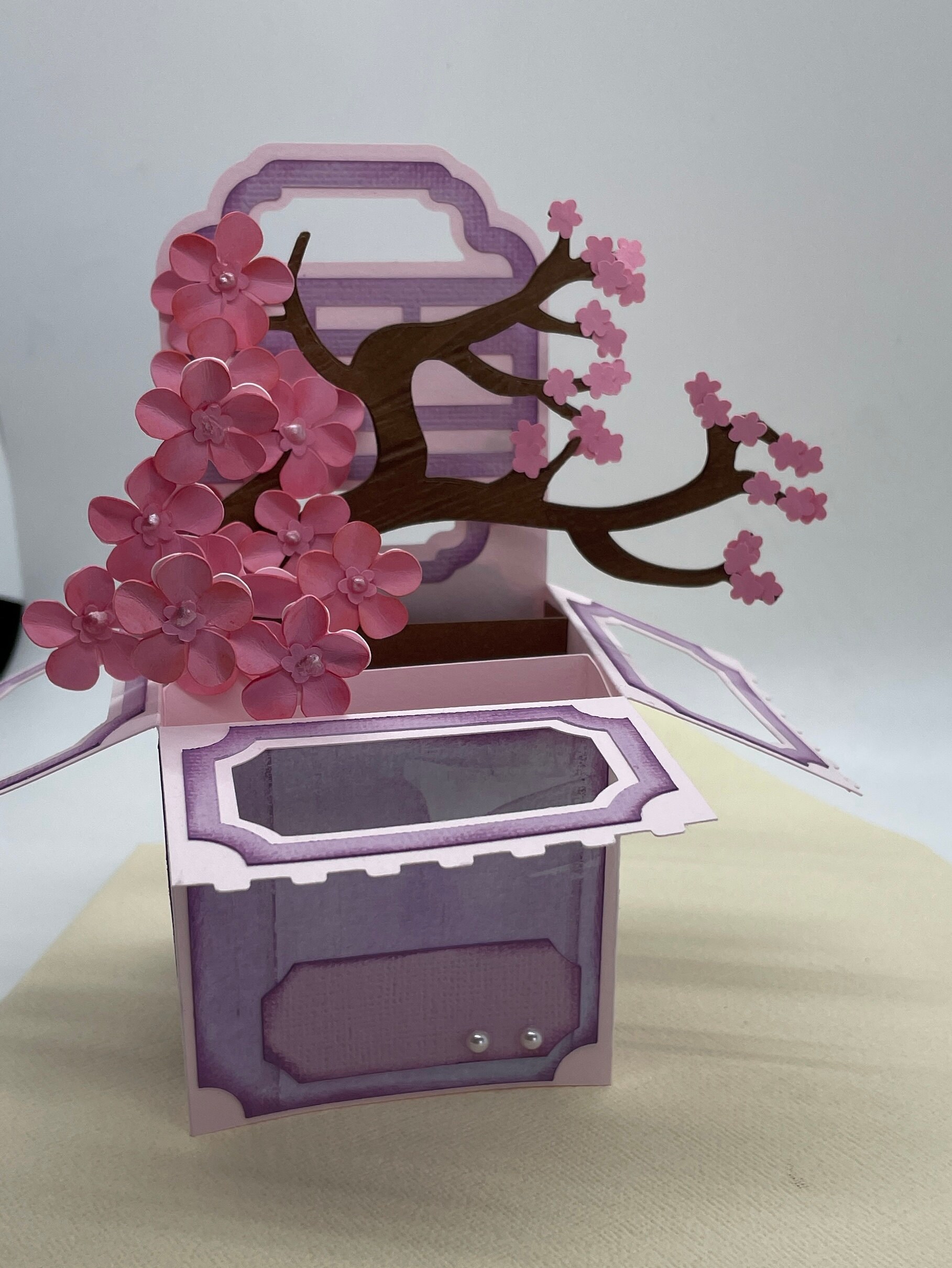 Cherry Blossom Box Card