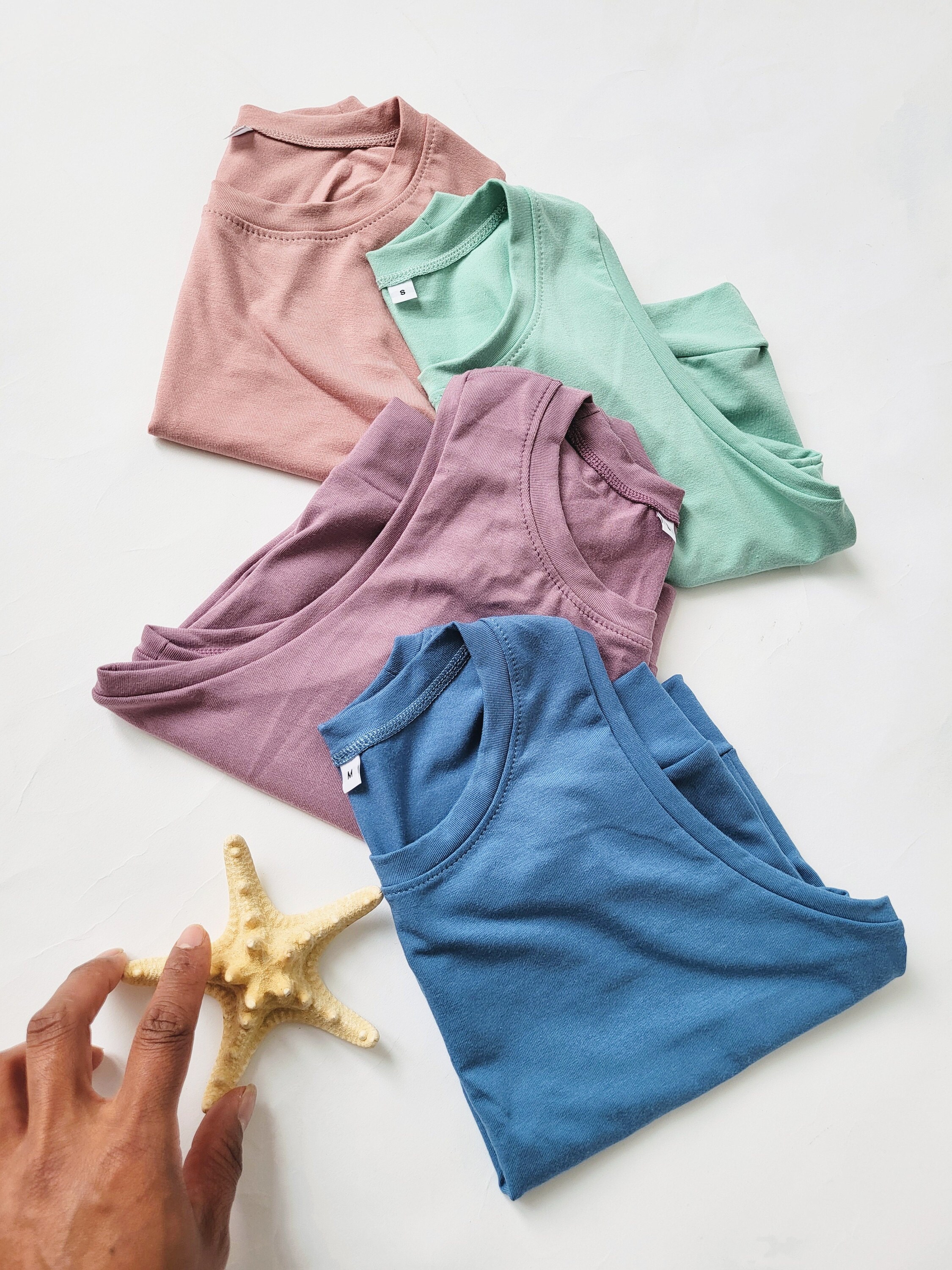 Small Batch high crew neck crop tank top in bright pastel colours