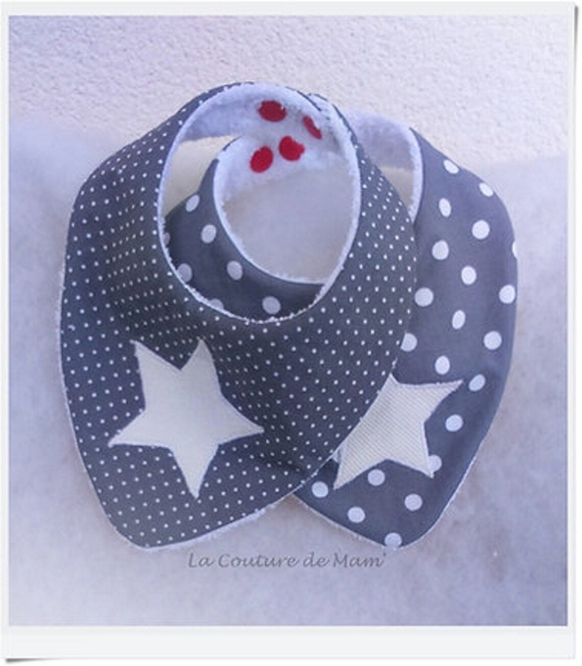 Bavoir naissance appliqué étoile