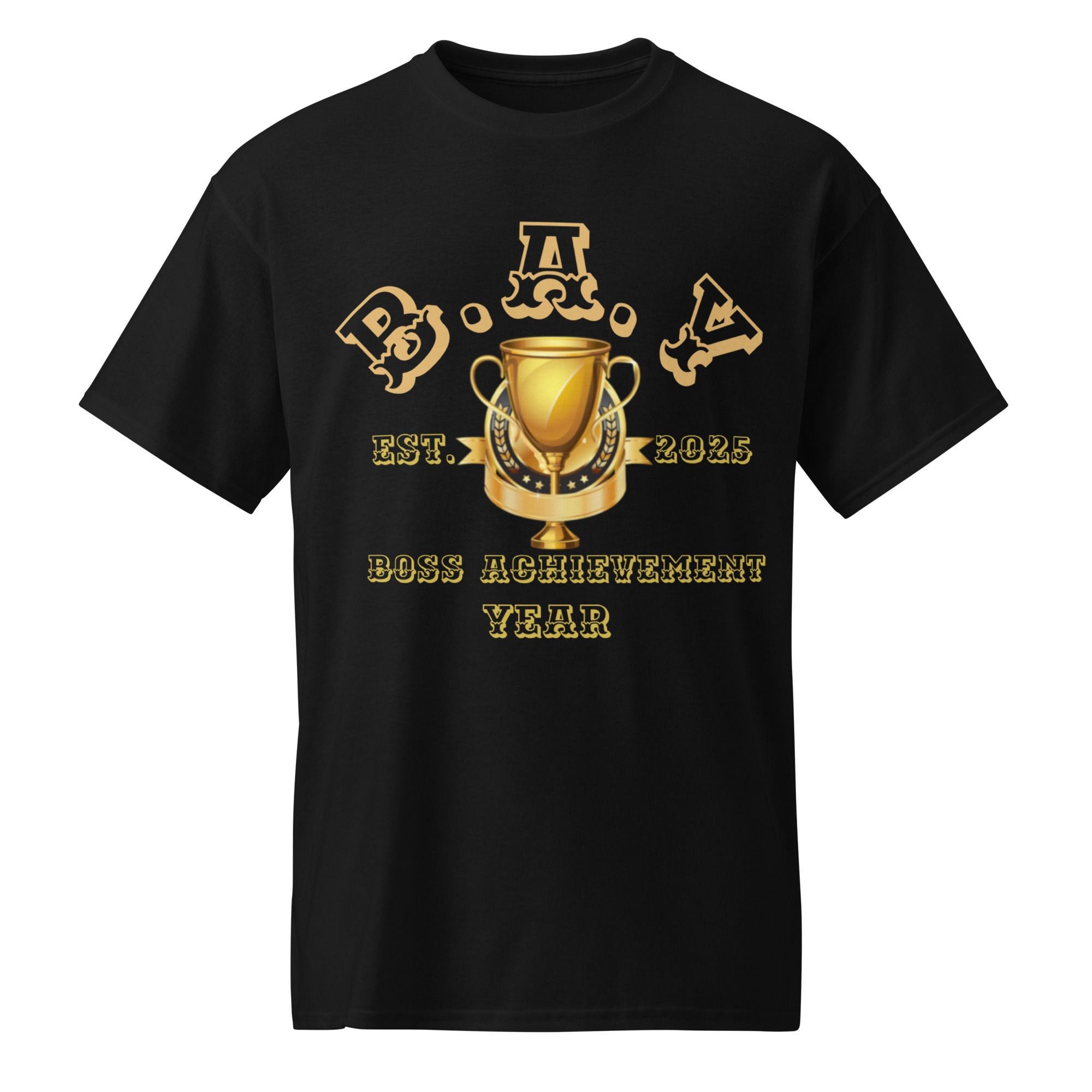 Stay stylish and empowered with our B.A.Y Boss Achievement Year t-shirt! Made with high-quality materials, this shirt is perfect for those who love to celebrate their success. Stand out from the crowd and show the world that you are a boss in every way! Makes a great gift for yourself or someone special. Get yours today and rock your achievements with pride!