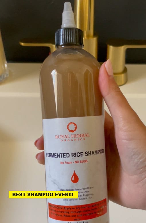 fermented rice shampoo