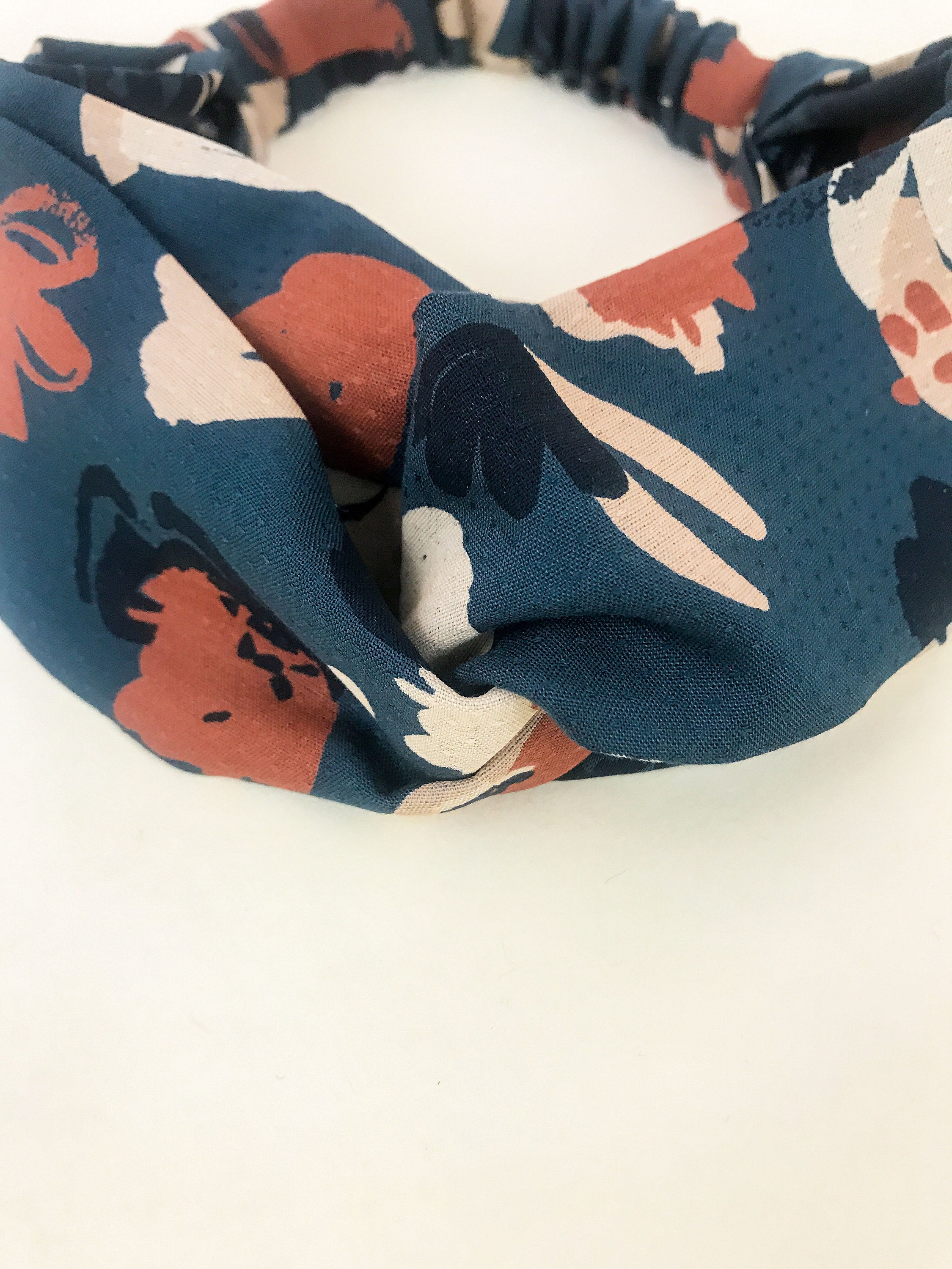 Turban headband made with fabric from Atelier Brunette.