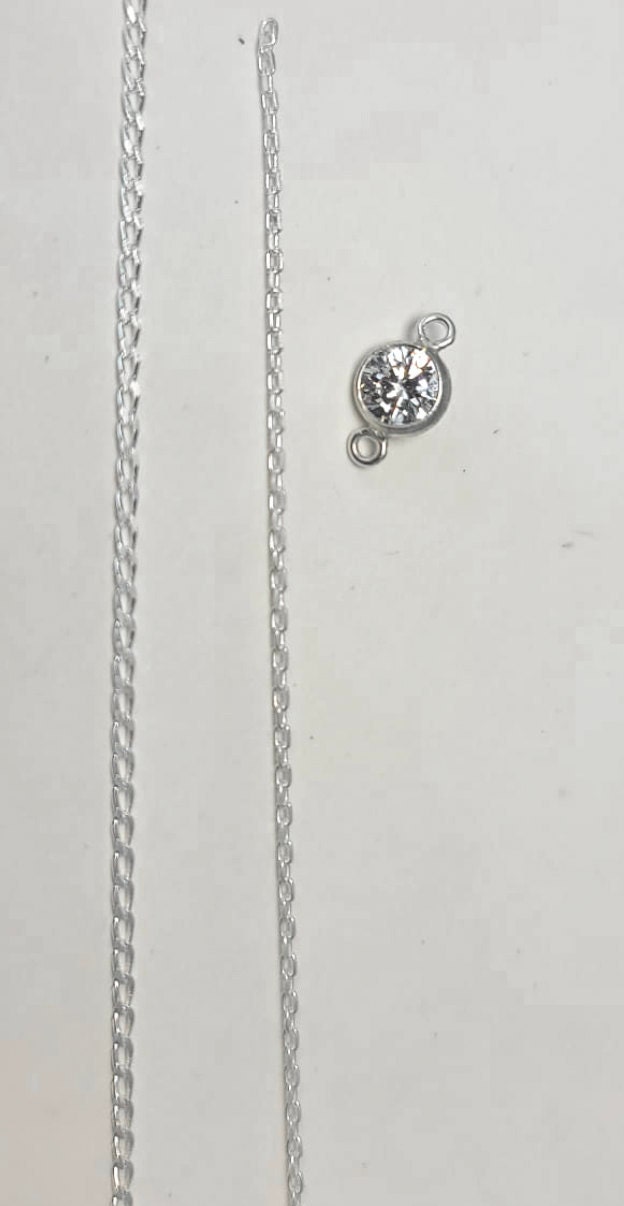 our 2 sterling chains side by side