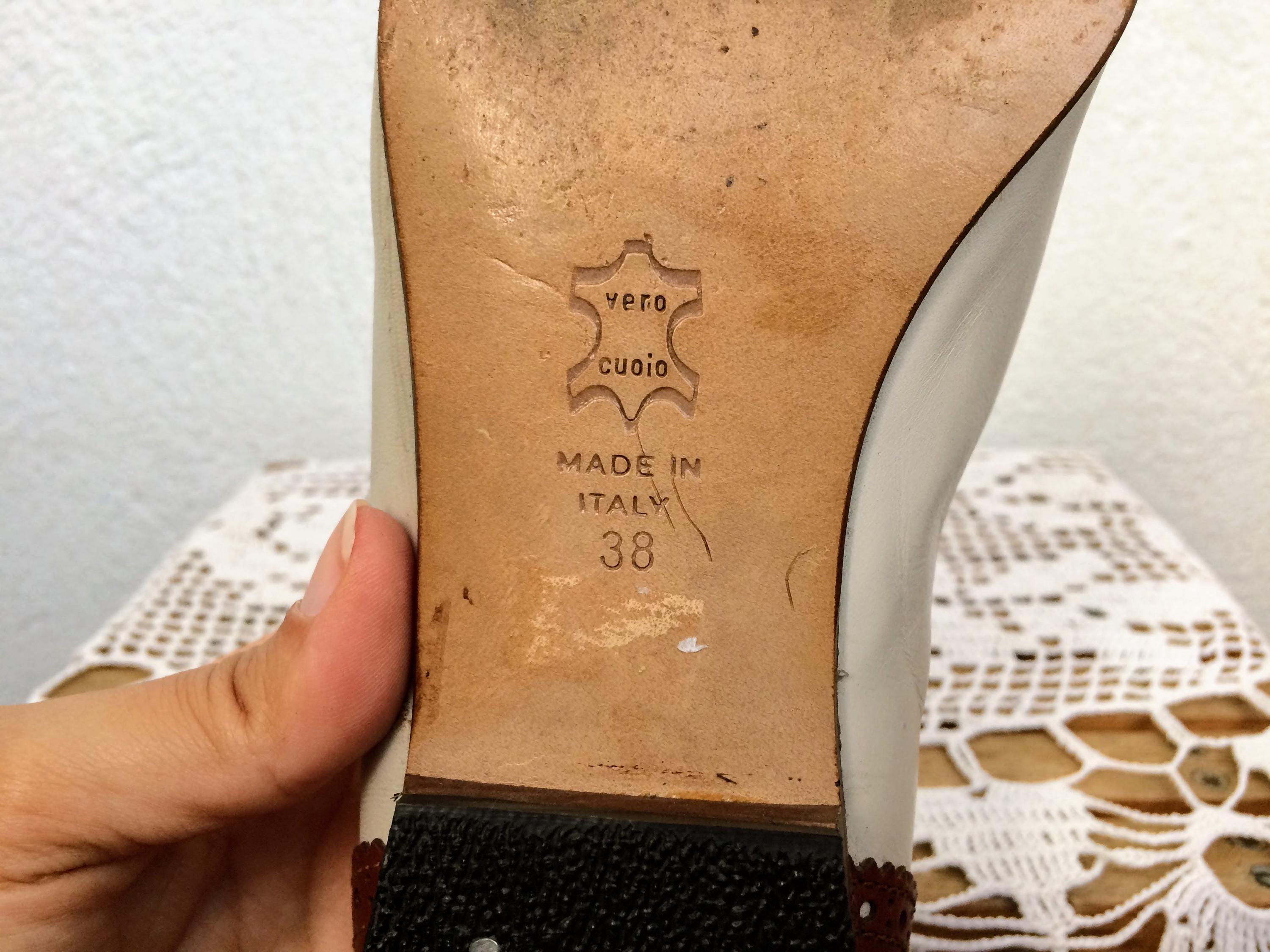 Real Leather Sole of Made in Italy Flat Leather Shoes