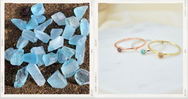 Personalized Handmade Birthstones Ring by NecklaceDreamWorld