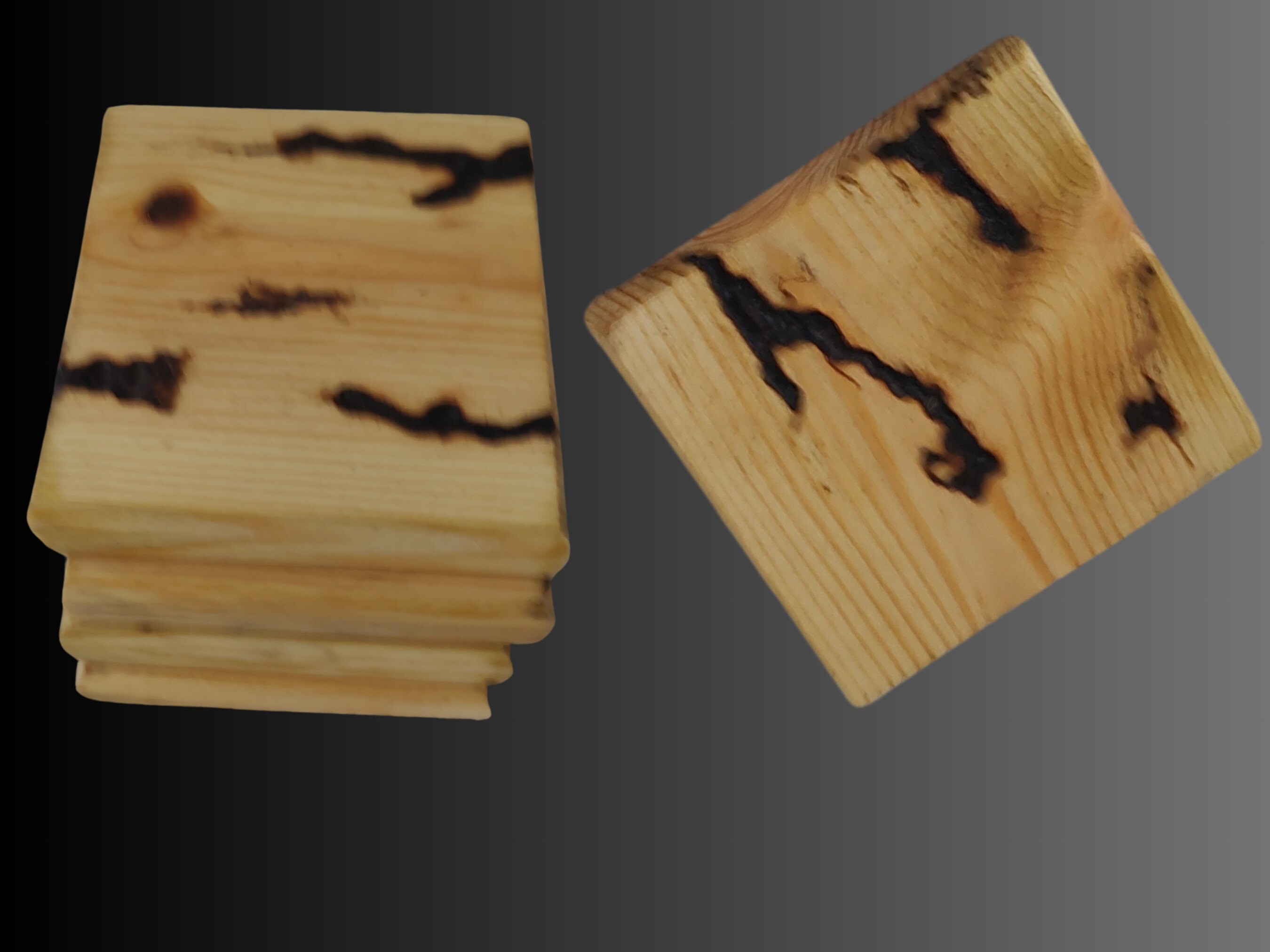 Handcrafted fractal coasters