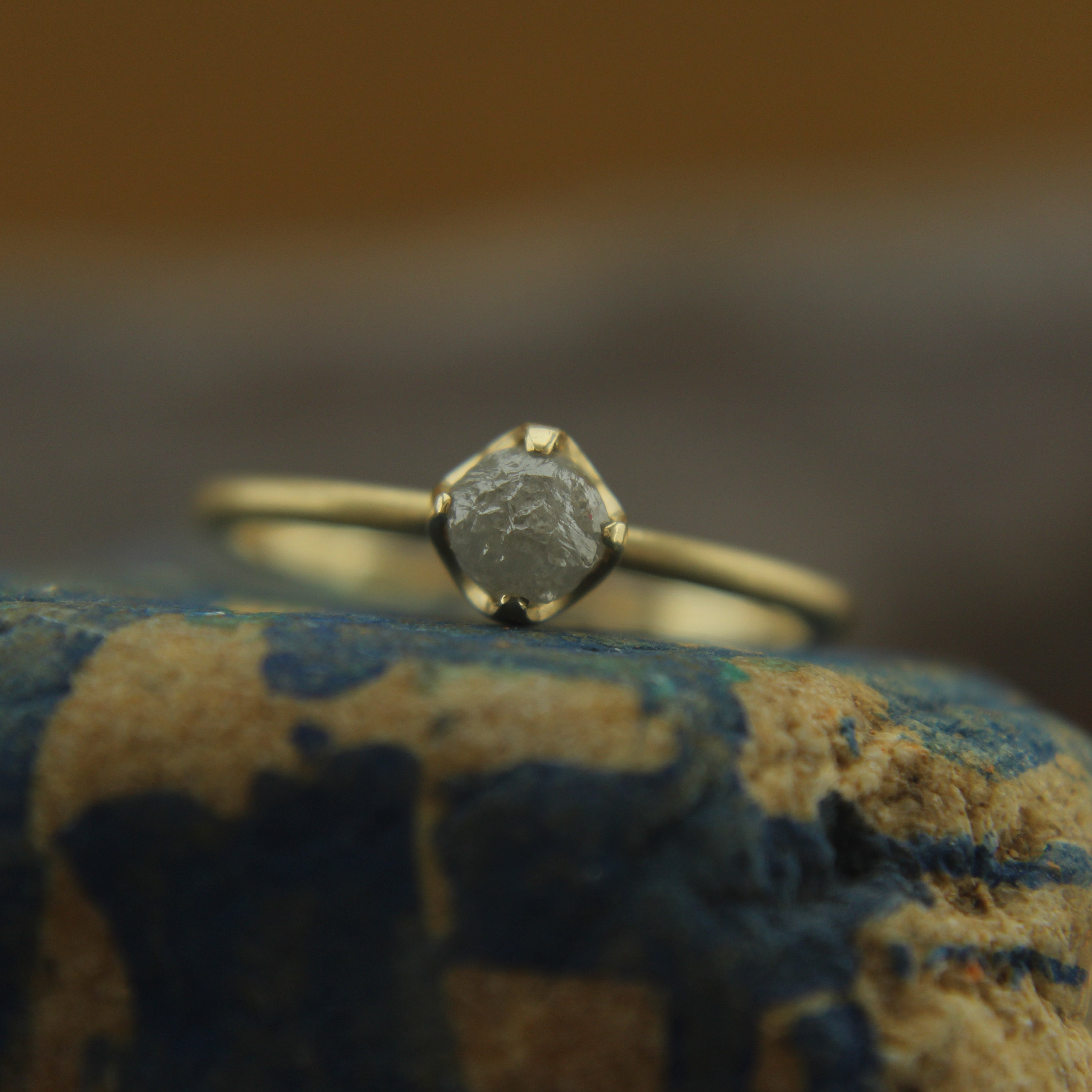 Raw Diamond Ring