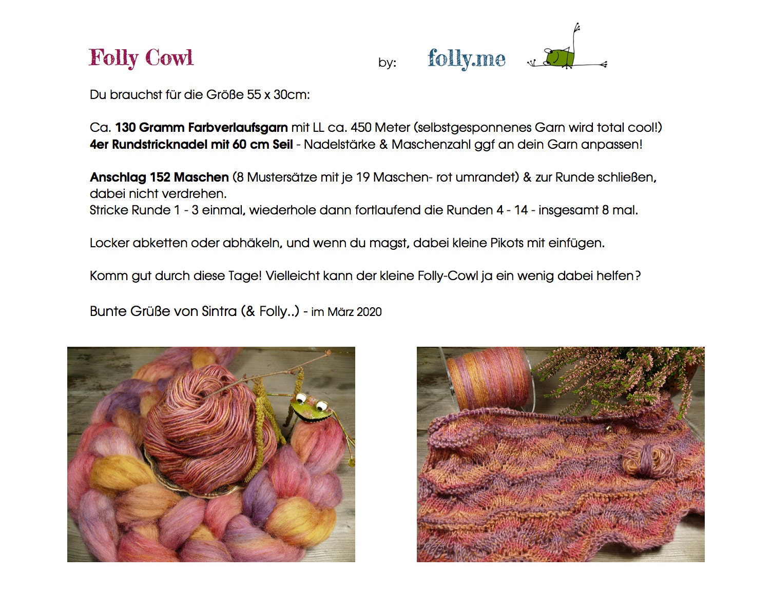 Folly Cowl kostenlose Anleitung von folly.me