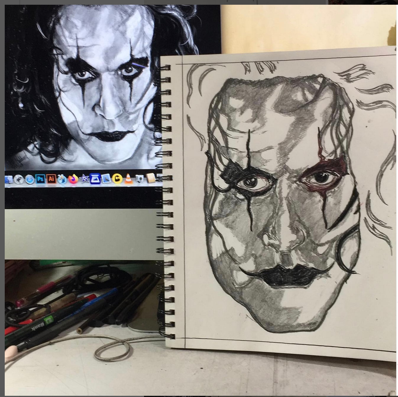 Before & After-Illustrations before the final photoshop techniques are applied⭐Enjoy finding the equivalent.