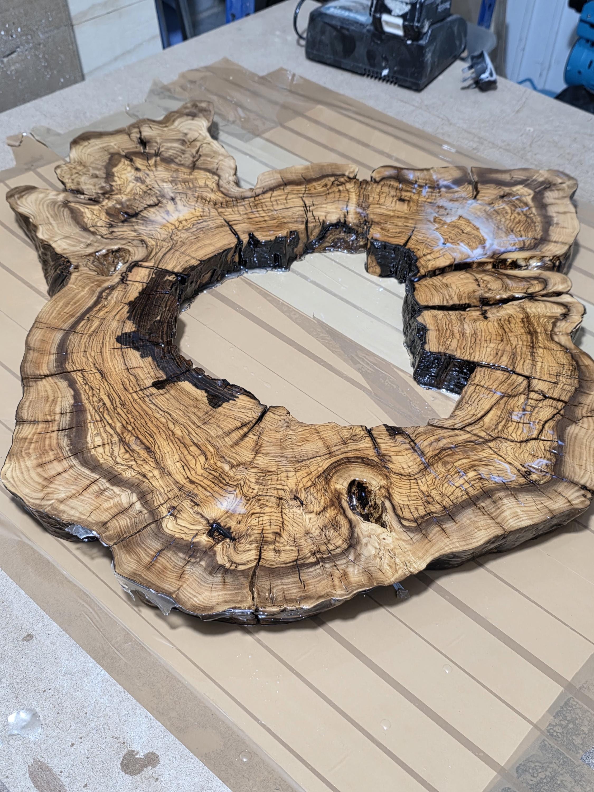 Olive wood slab