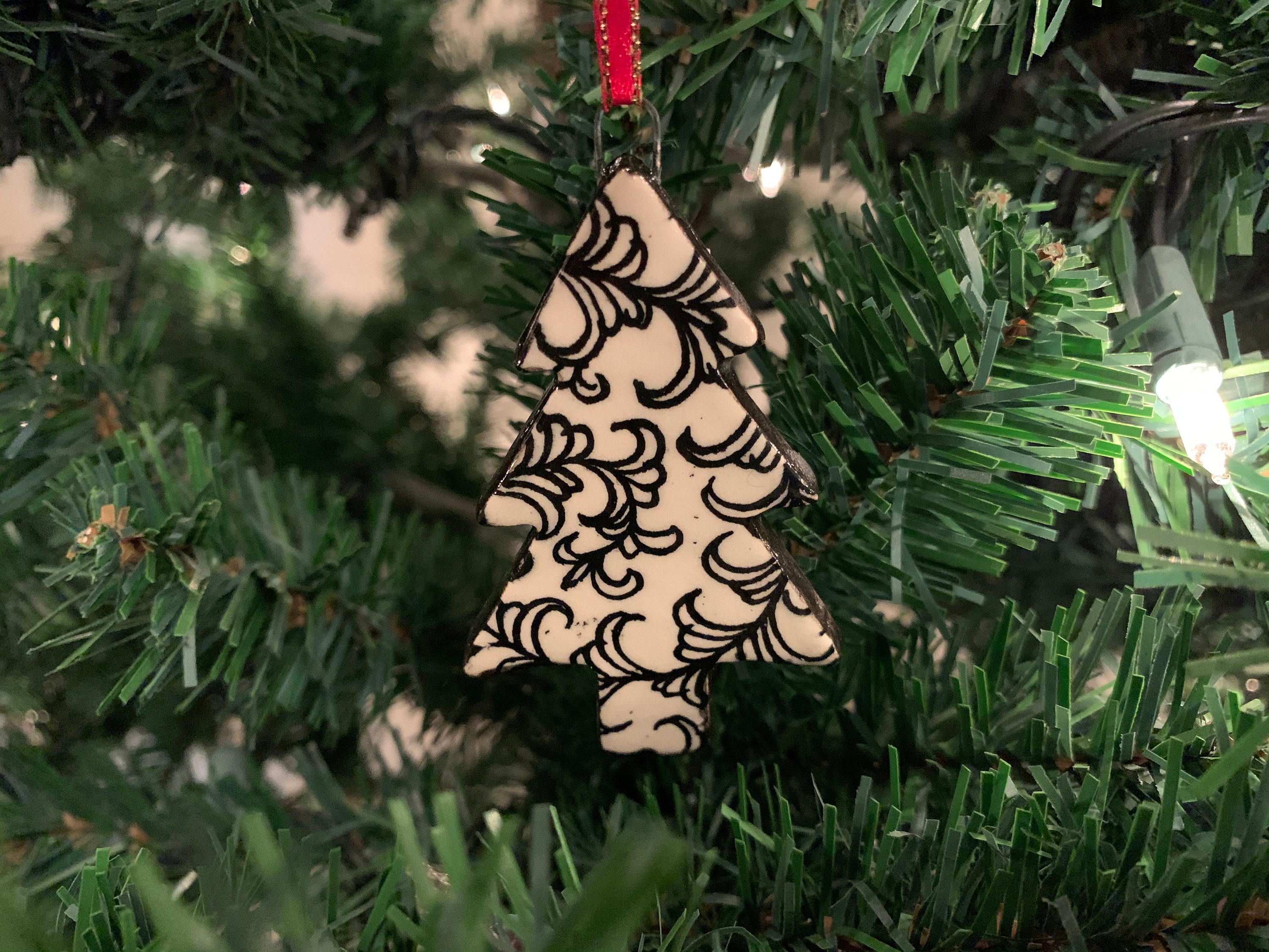 Modern Christmas Tree Ornament