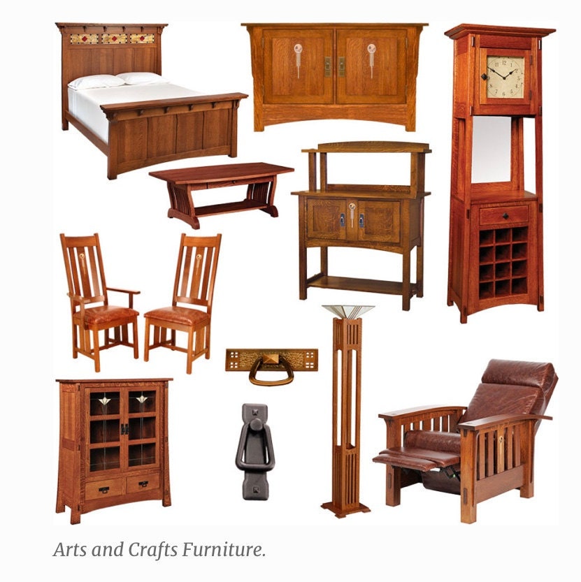 Arts and crafts design - simple natural design - Gorlech inspiration