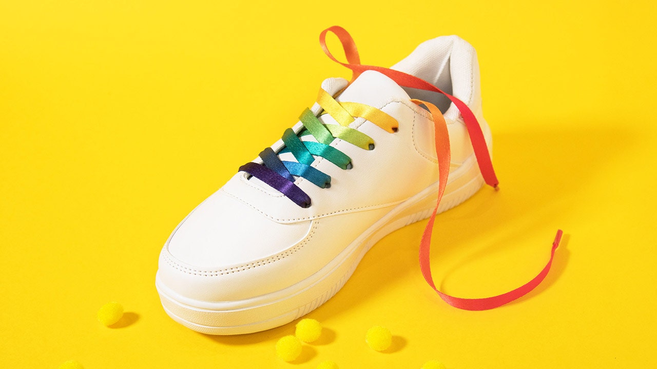 rainbow gradient pride flag gay shoelaces