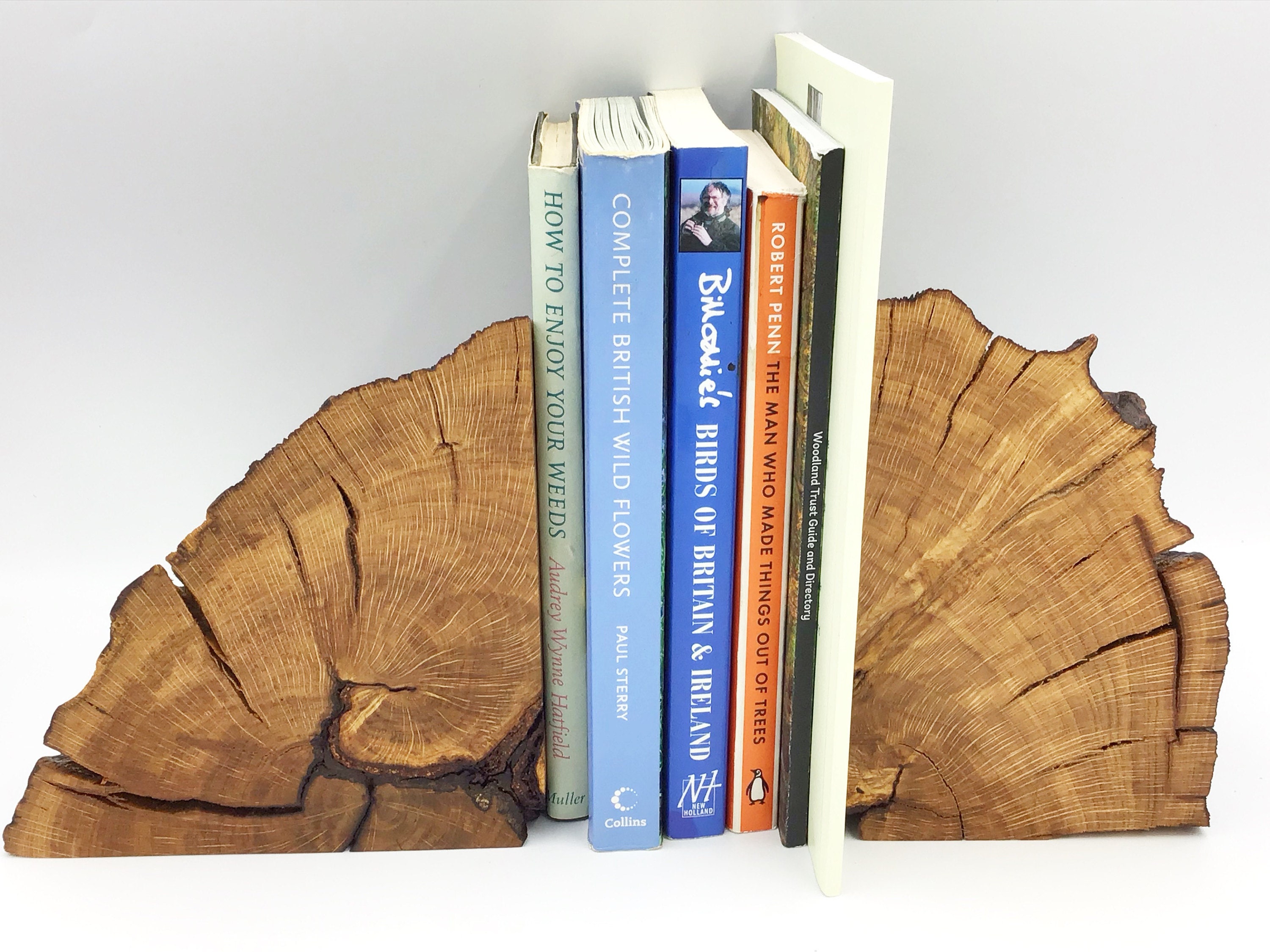 Oak Heartwood Bookends