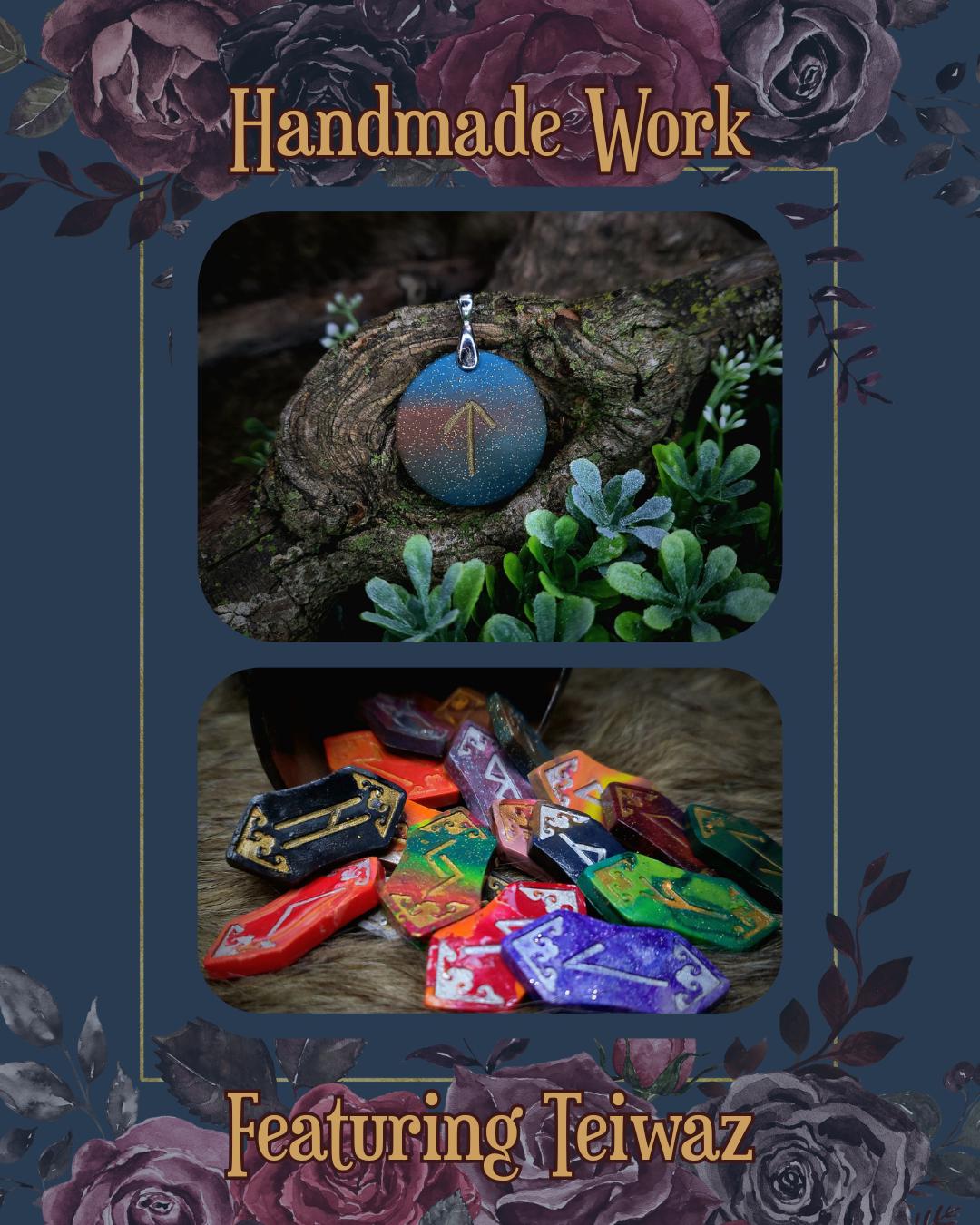 handmade work featuring teiwaz