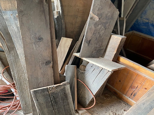 My collection of reclaimed wood