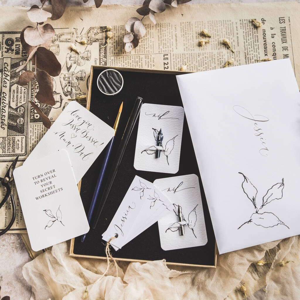 Letterbox modern calligraphy kit from By Moon & Tide