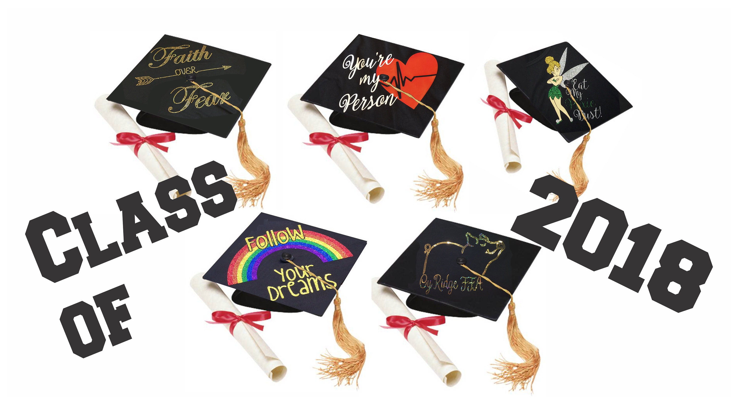 personalized graduation cap toppers
