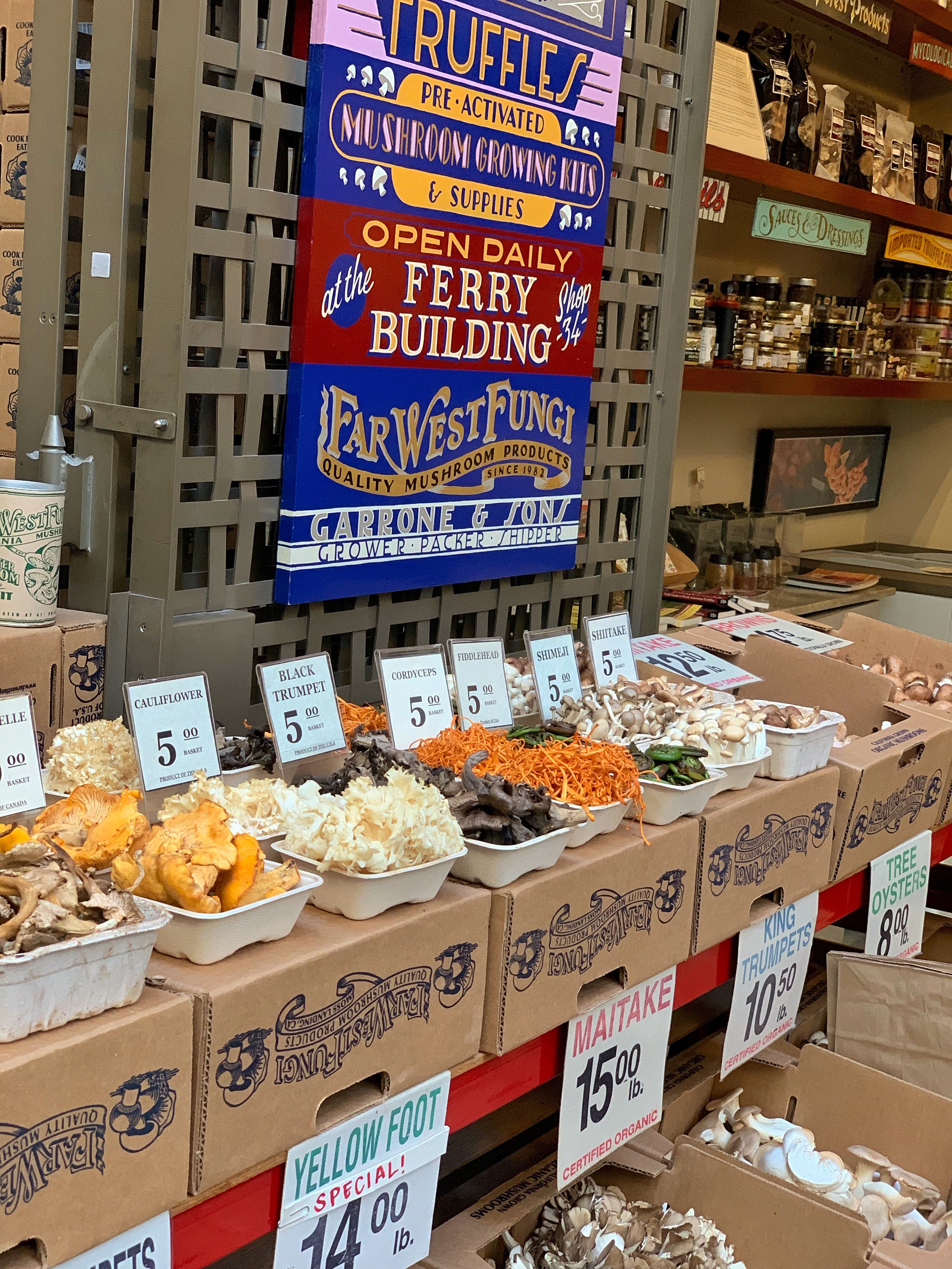 Mushroom shop Ferry Building SFC