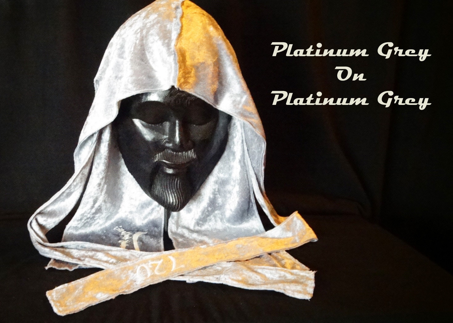 Platinum Grey Velvet Du-Rag