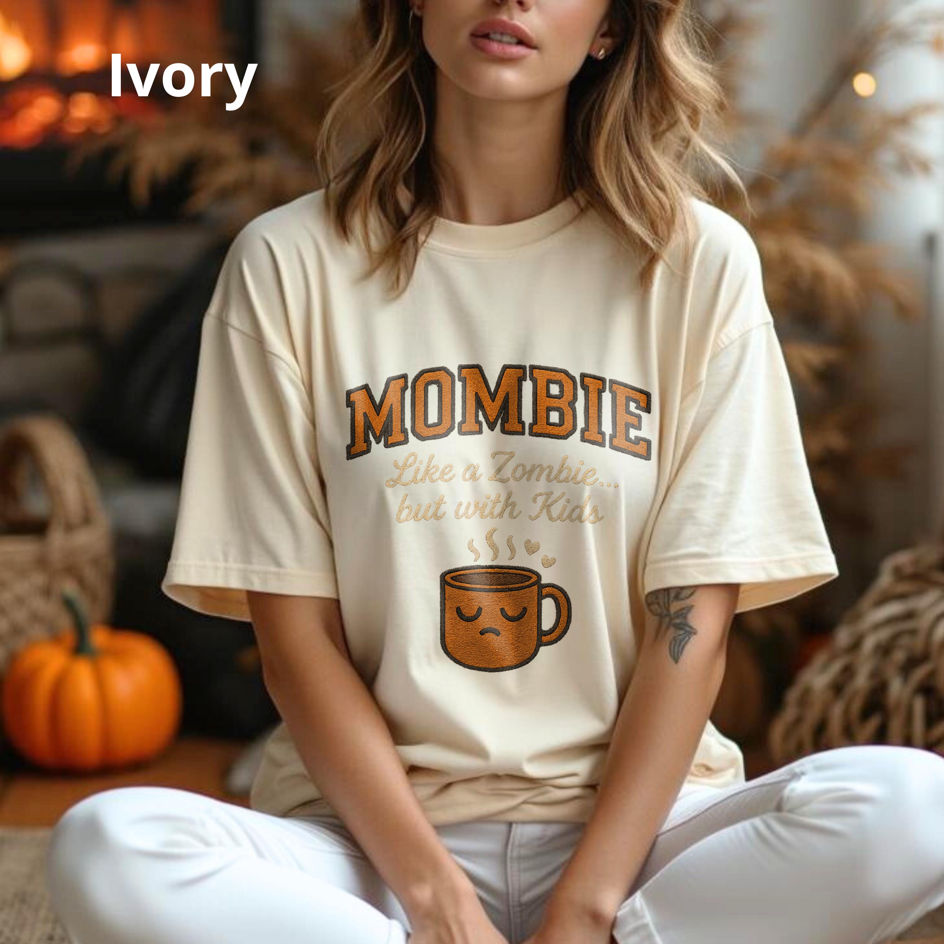 Funny Mom Life Halloween Shirt Women – Mombie T-Shirt – Cute Spooky Season Tee – Cozy Fall Graphic Top – Unique Gift for Moms