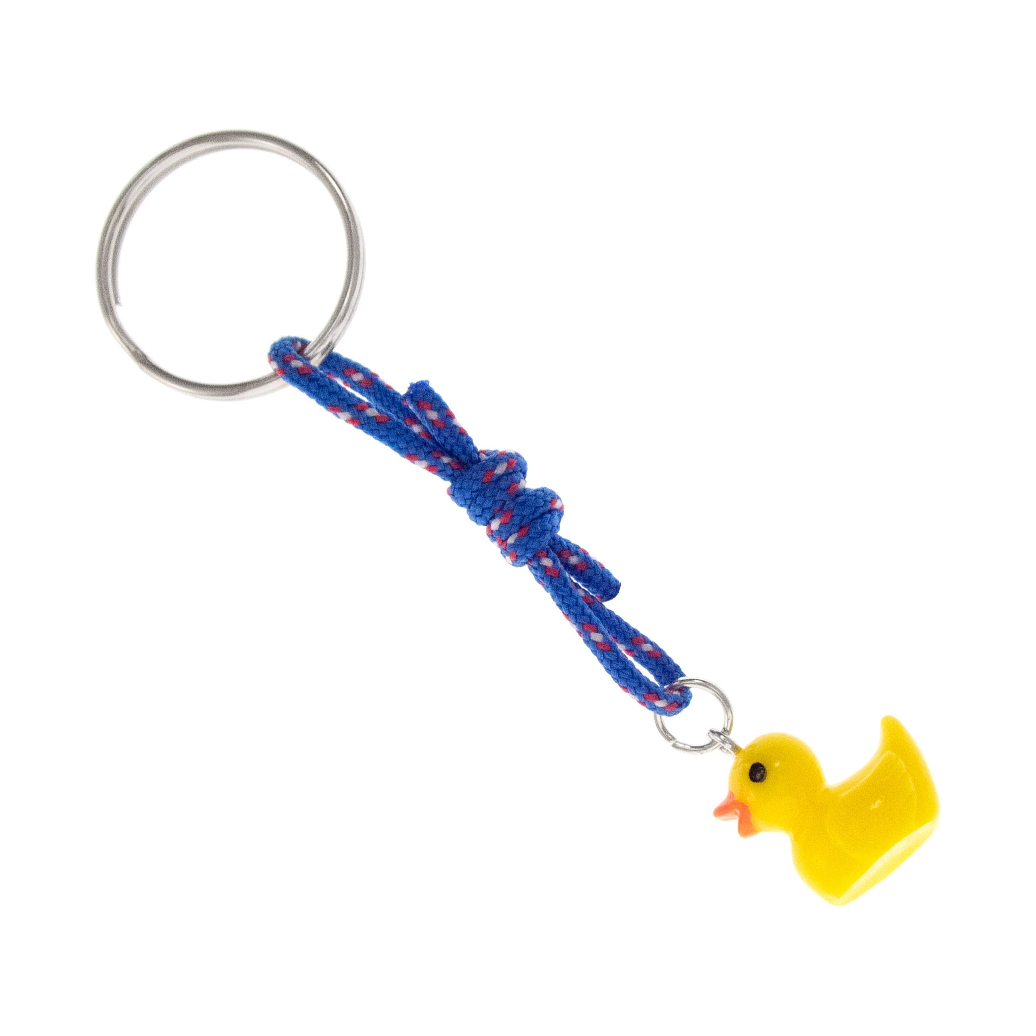 yellow rubber duck debugging keychain